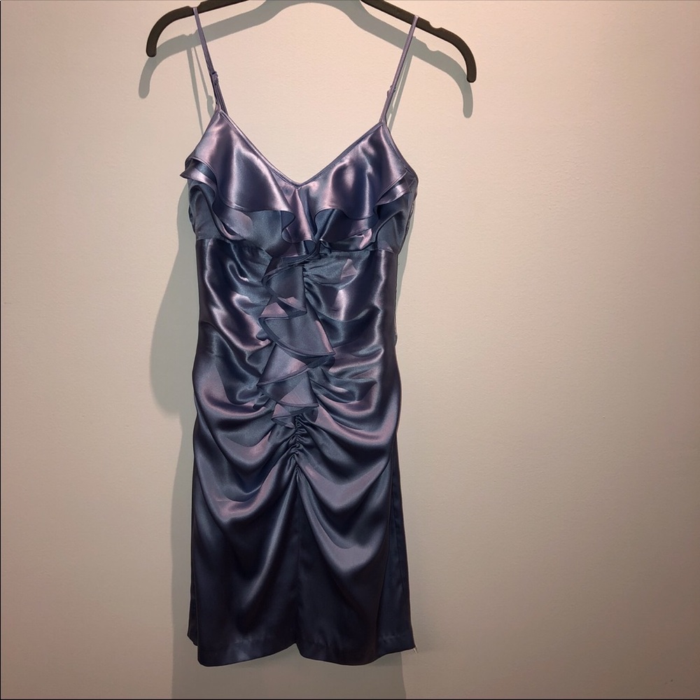 Betsey Johnson Baby Blue Silk Dress